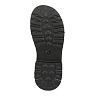 Черные закрытые туфли из кожи на подкладке из экокожи на  утолщенной подошве