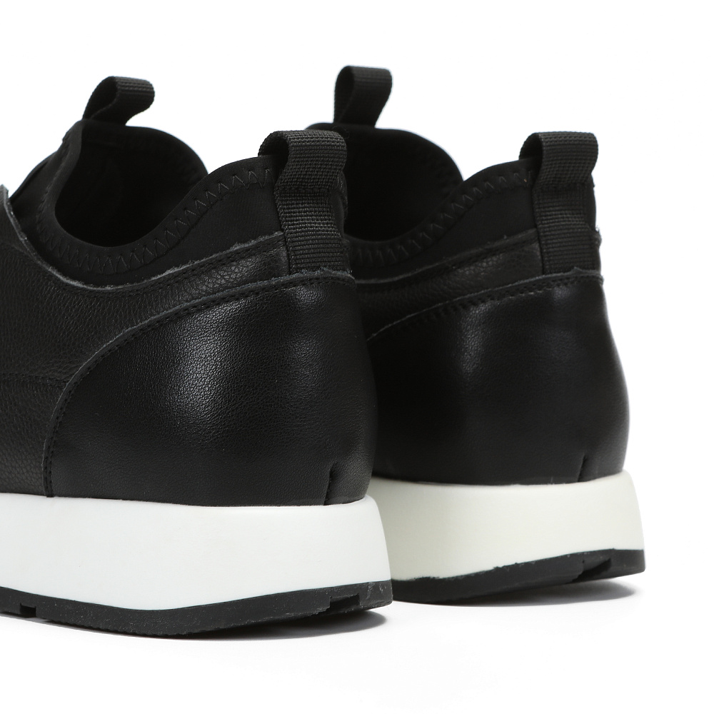 Черные кроссовки из гладкой кожи RSP LAB