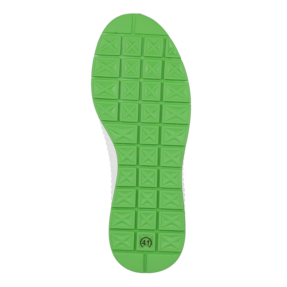 Бело-серые кеды из кожи Respect