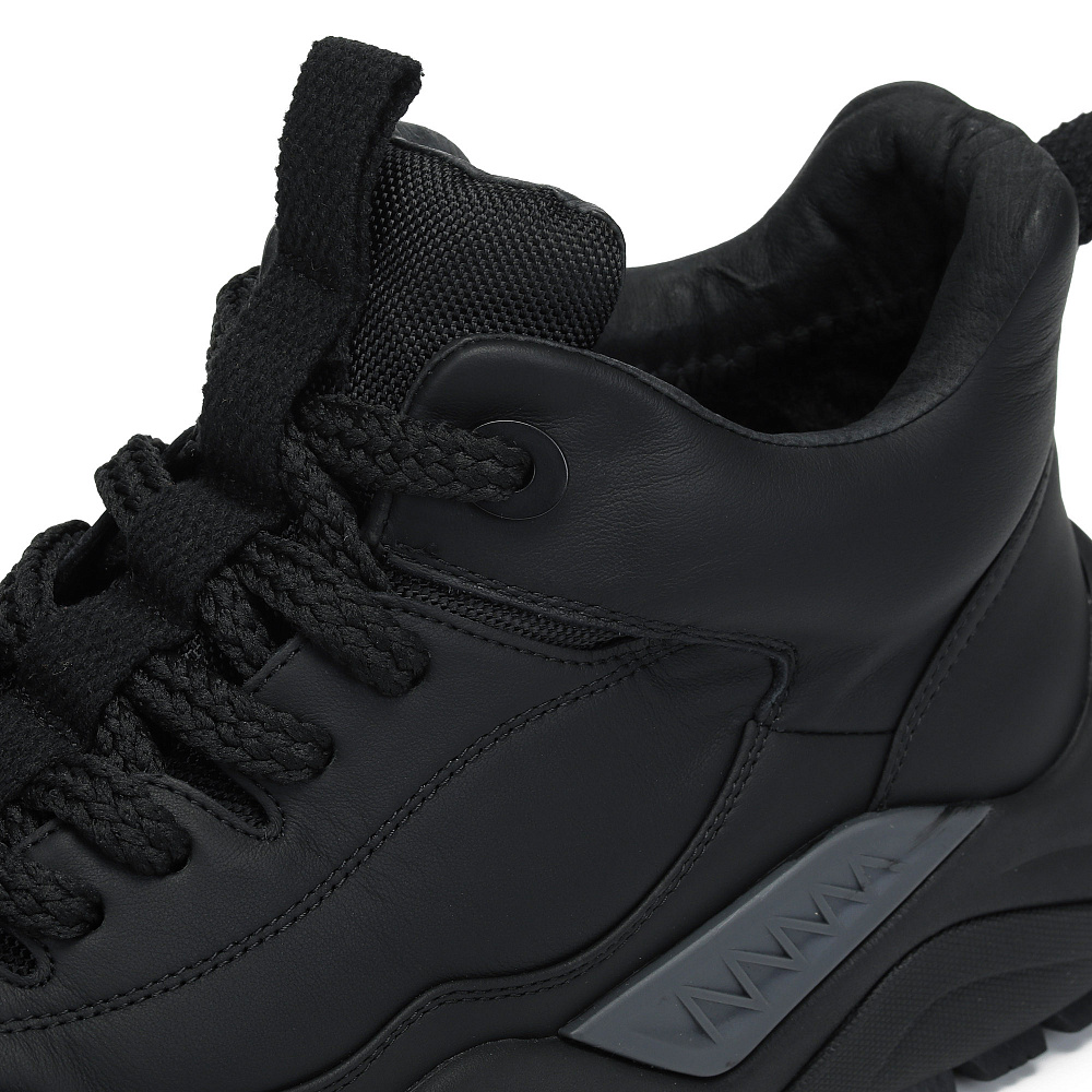 Черные зимние кеды из нубука RSP LAB