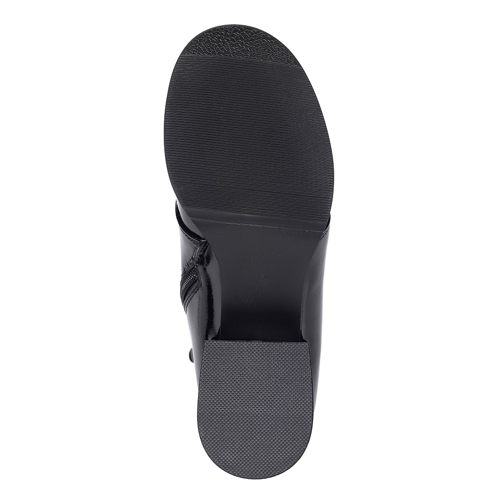 Черные лакированные ботинки на каблуке Respect