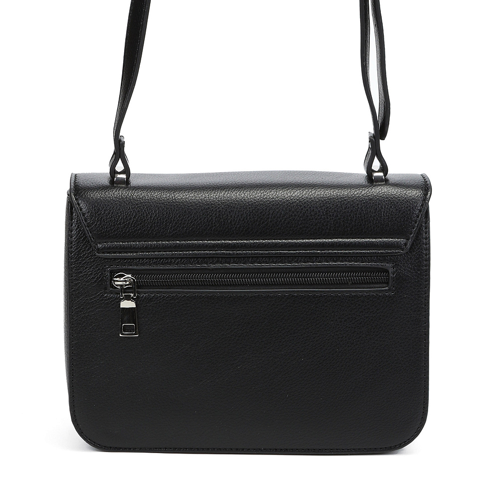 Черная сумка мессенджер из экокожи Respect