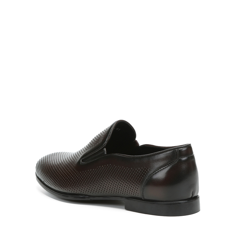 Коричневые полуботинки из гладкой кожи Respect