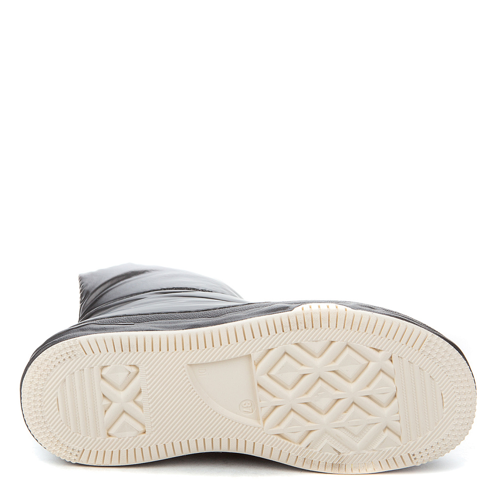 Черные дутики луноходы из текстиля Respect