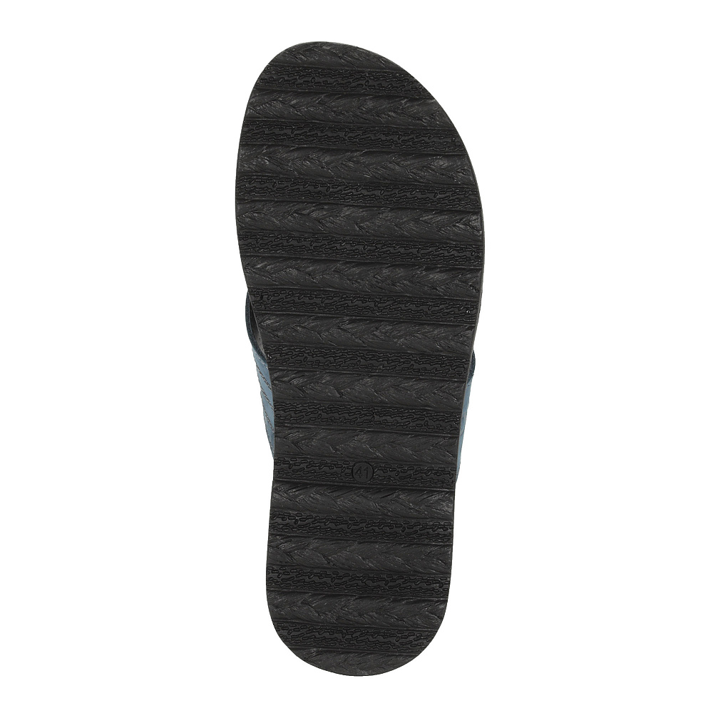 Синие шлепанцы из нубука El Tempo