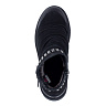 Черные ботинки из велюра на меху