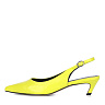 Желтые открытые туфли