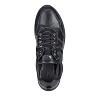 Черные кожаные кроссовки