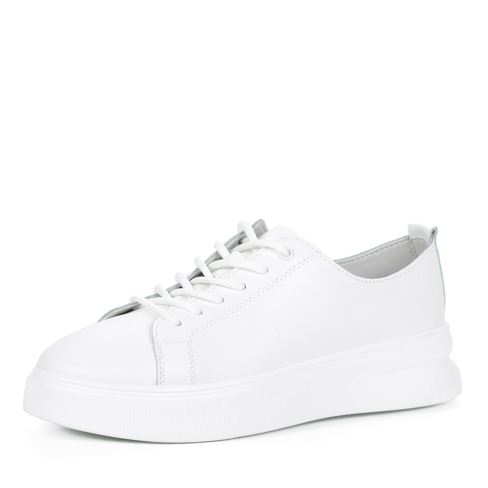 Белые кеды из кожи на подкладке из натуральной кожи Respect