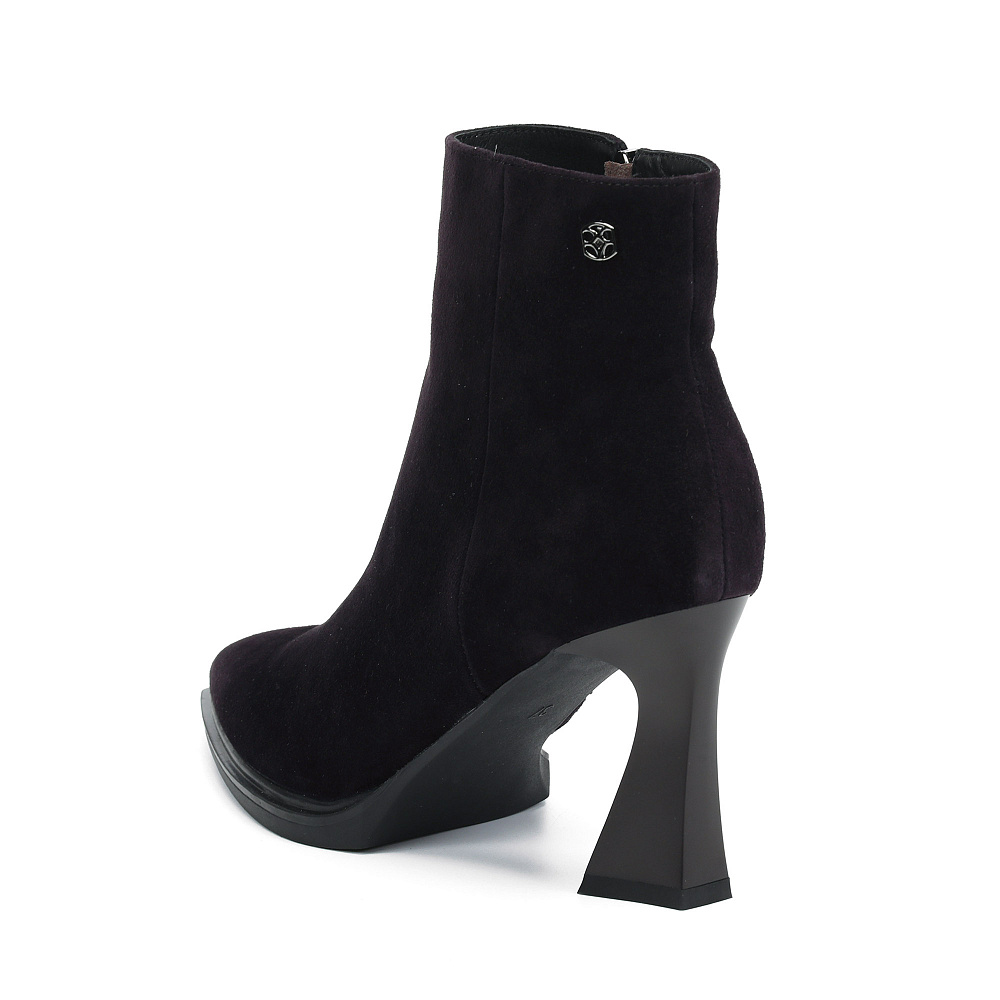 Фиолетовые ботильоны из натурального велюра RESPECT PREMIUM