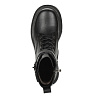 Черные ботинки из кожи на подкладке из текстиля с застежкой на пряжку