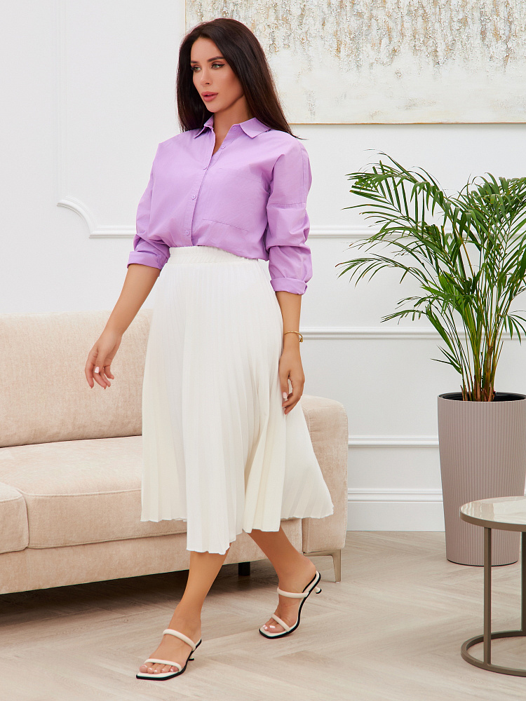 Мюли из кожи рисового цвета RESPECT PREMIUM