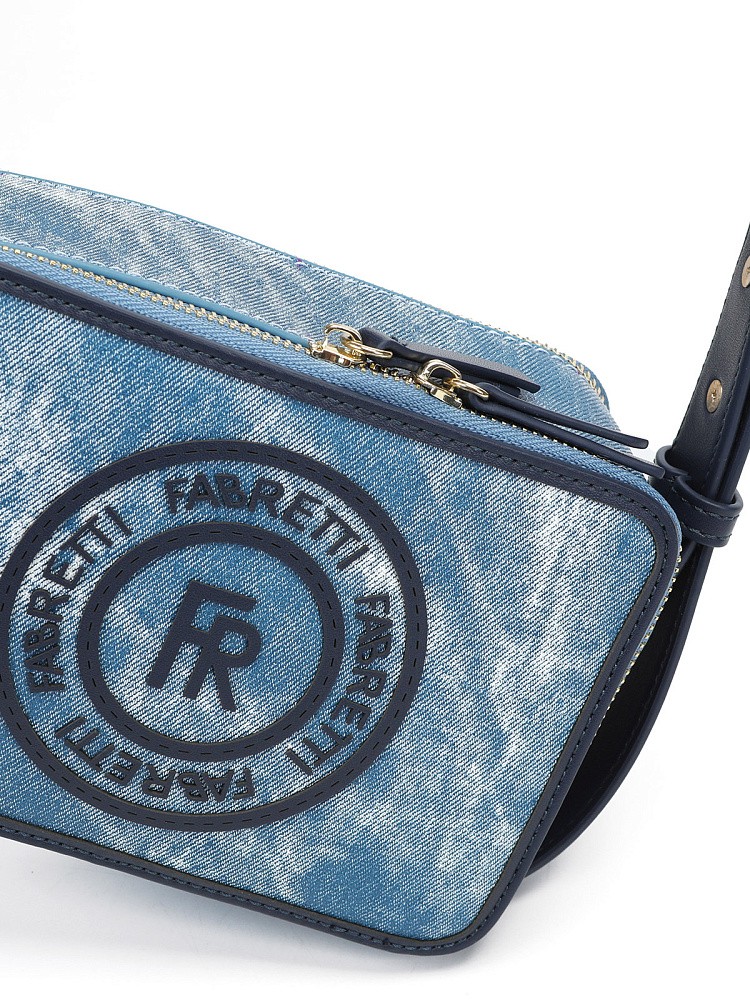 Бежевая сумка мессенджер из текстиля Respect