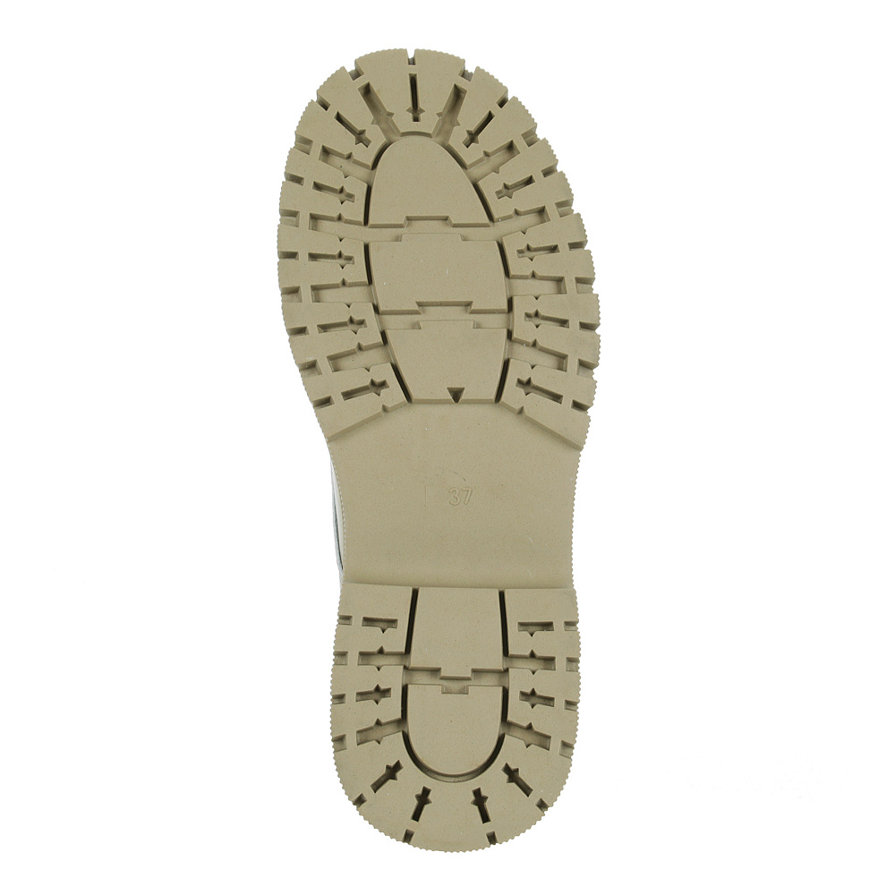 Оливковые полуботинки из композиционной кожи на подкладке из текстиля на тракторной подошве Respect