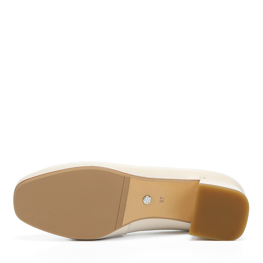 Туфли лодочки из гладкой кожи рисового цвета RESPECT PREMIUM