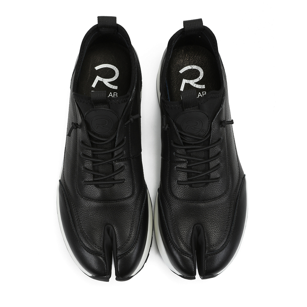 Черные кроссовки из гладкой кожи RSP LAB