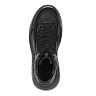 Черные кроссовки из гладкой кожи
