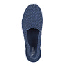 Синие открытые туфли из текстиля