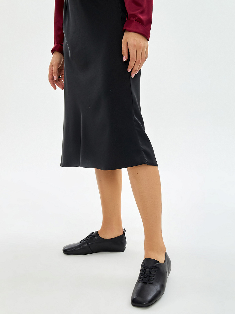 Черные полуботинки из кожи Respect