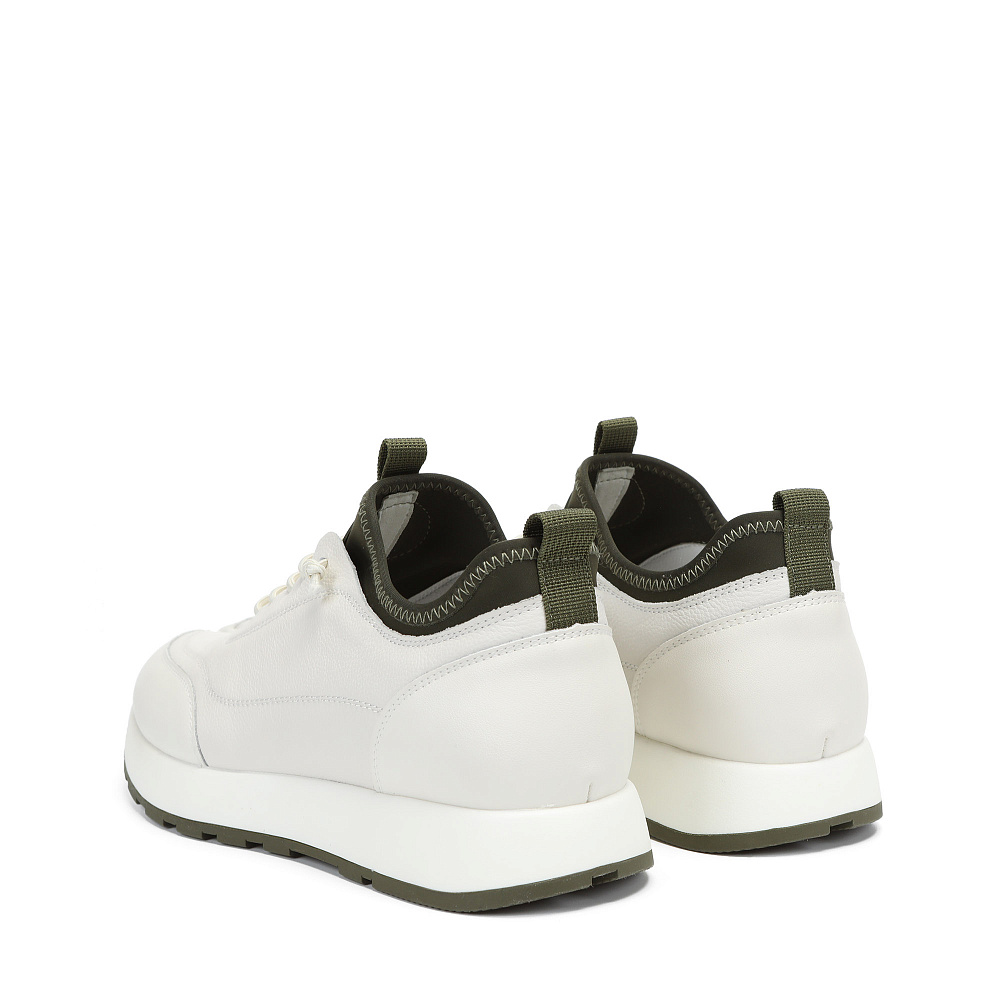 Белые кроссовки из гладкой кожи RSP LAB