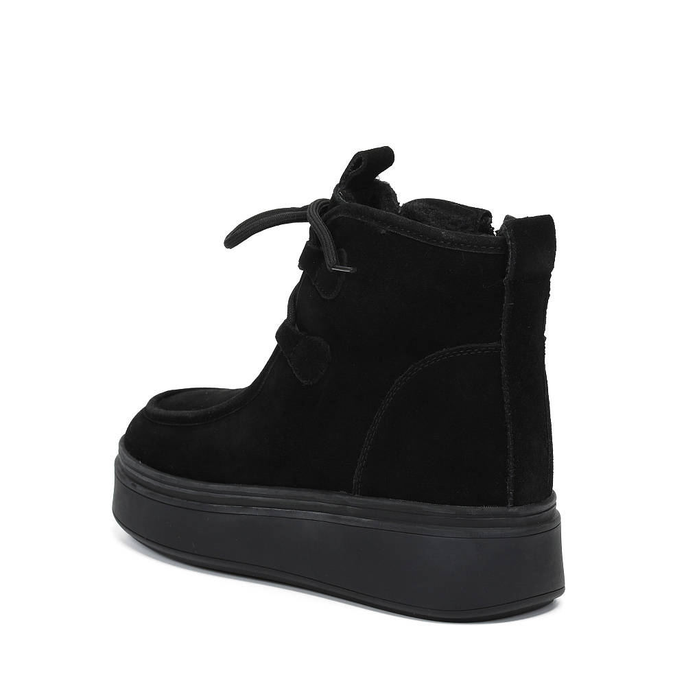 Черные угги из бархатистого велюра Respect