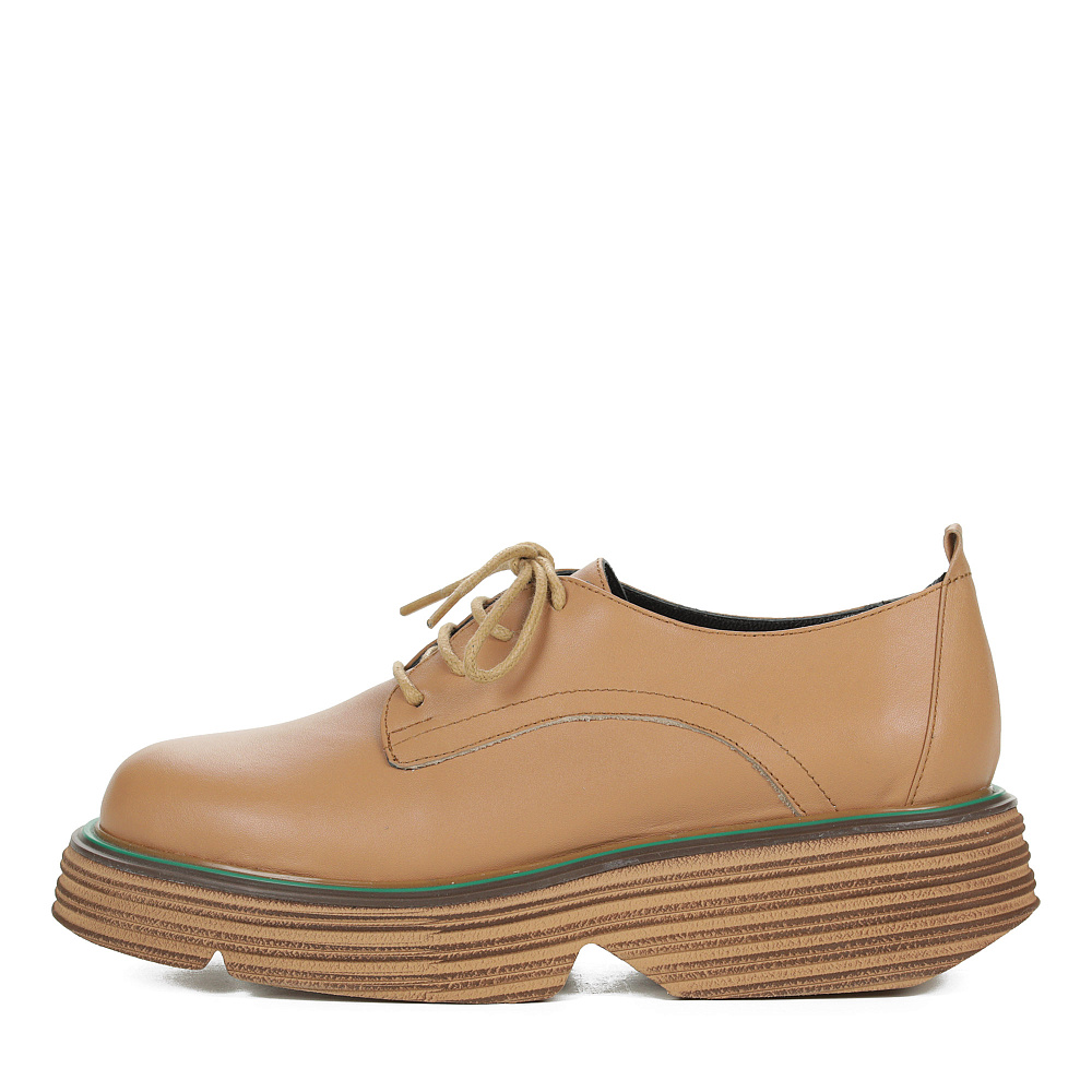 Бежевые закрытые туфли из кожи Respect