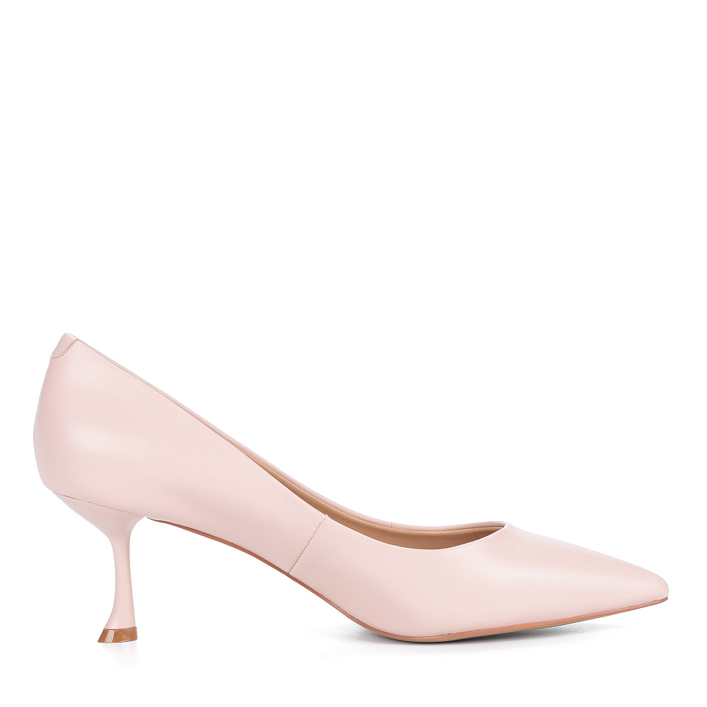 Бежевые туфли-лодочки из кожи CorsoComo