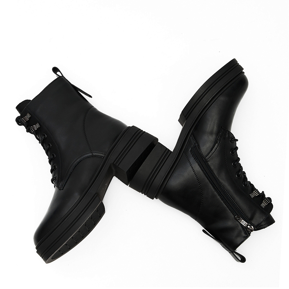 Черные зимние ботинки из кожи Respect