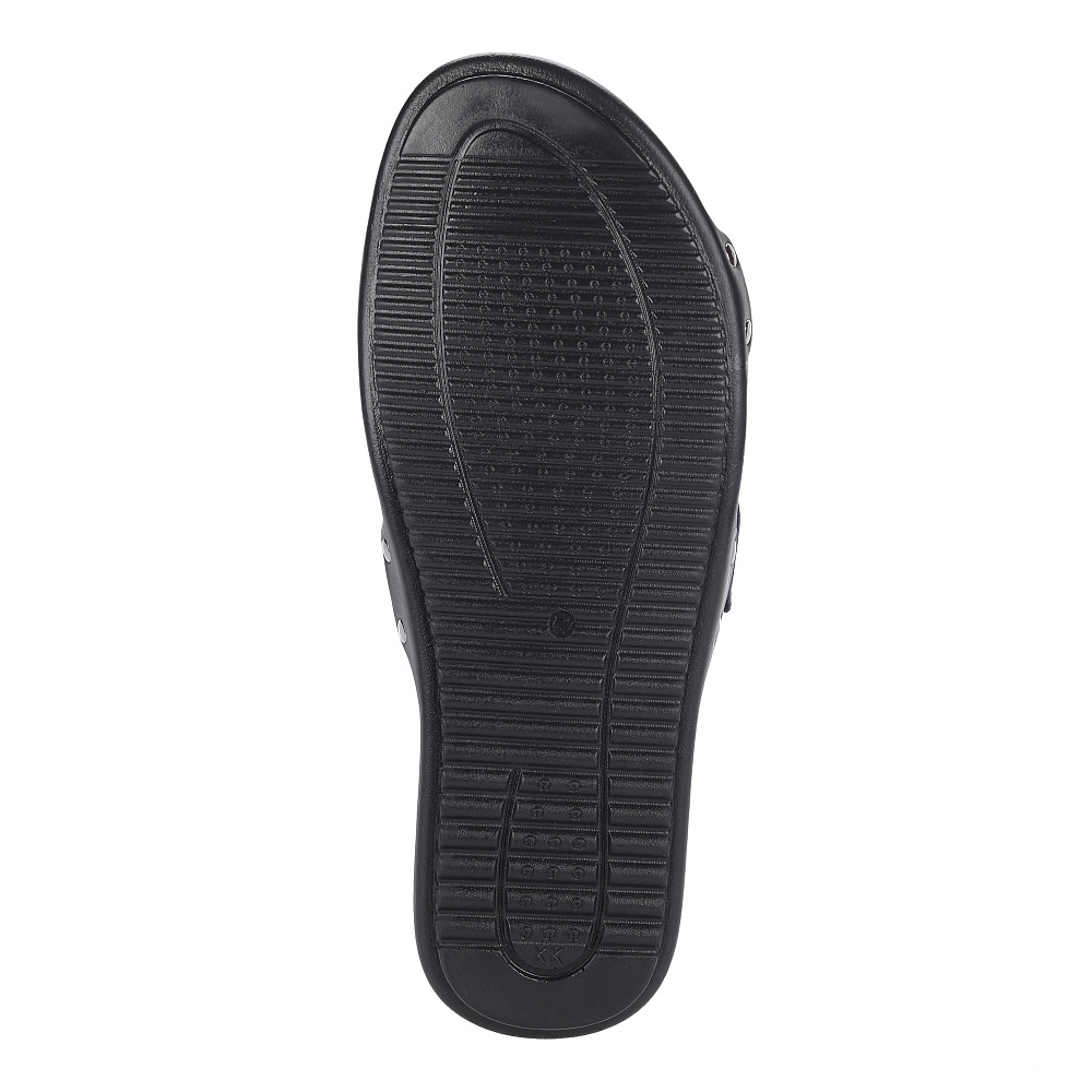 Шлепанцы из кожи в синем цвете Respect