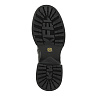 Черные сапоги на шнуровке из кожи на подкладке из натуральной шерсти на утолщенной подошве и каблуке