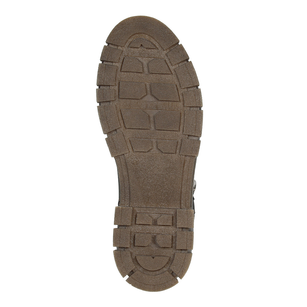 Черные зимние ботинки из гладкой кожи Respect