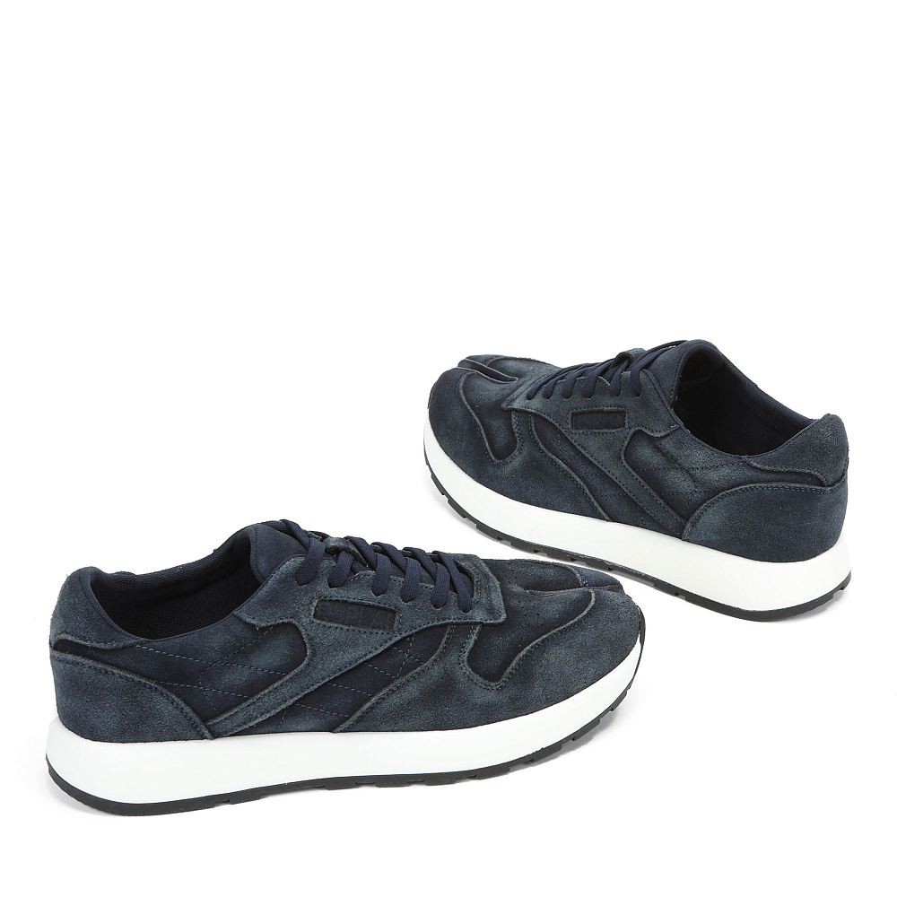 Синие кроссовки из бархатистого велюра RSP LAB