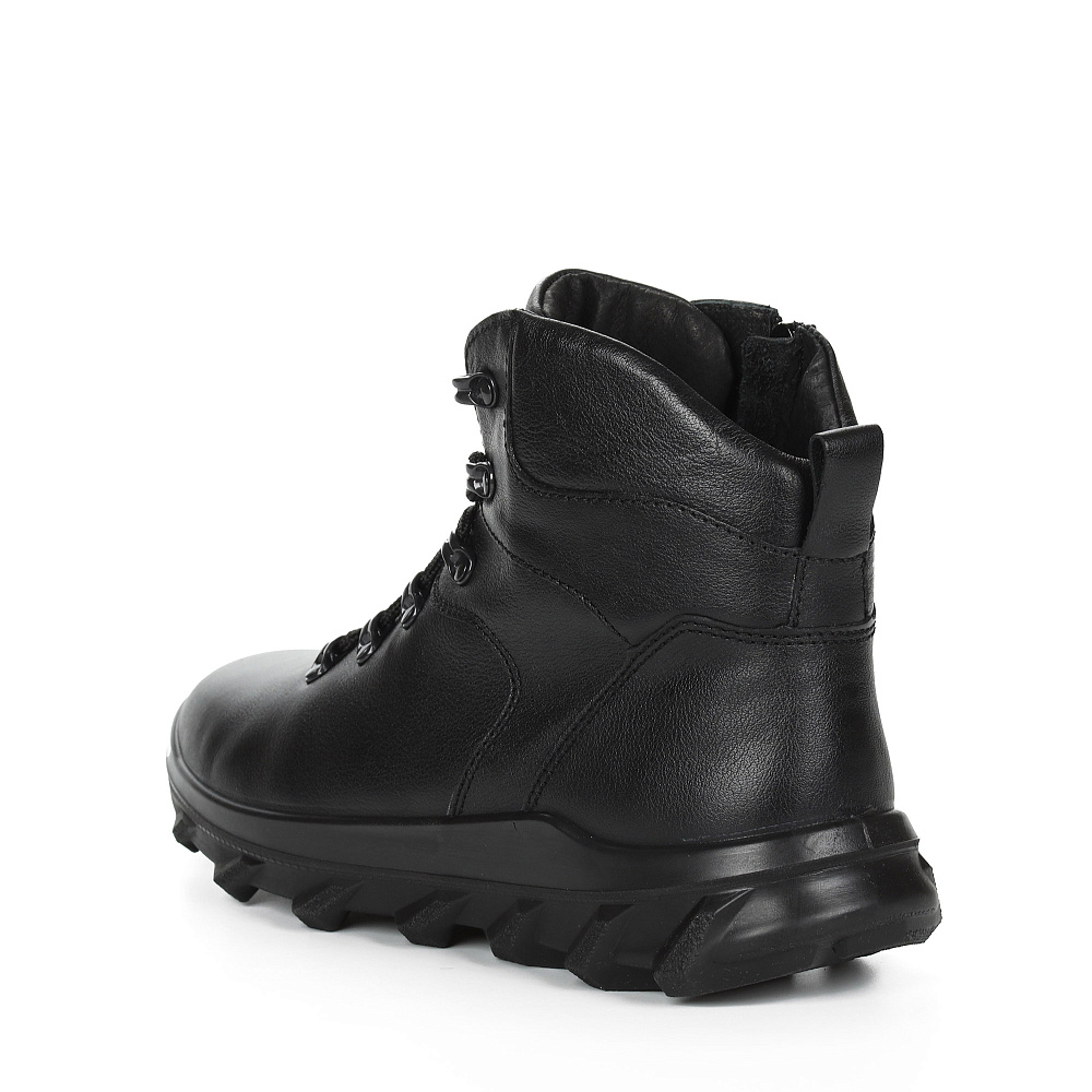 Черные утепленные ботинки из кожи RIVERI