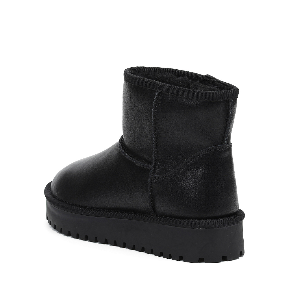 Черные угги из кожи Respect