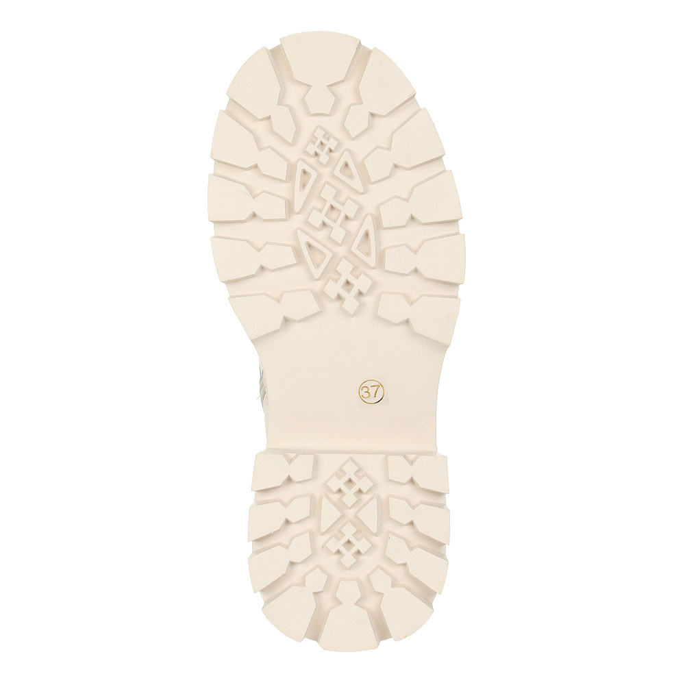 Бежевые зимние ботинки из кожи Respect