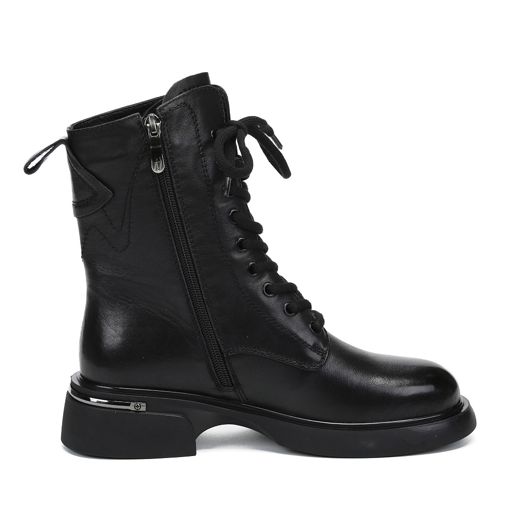 Черные ботинки из кожи Respect