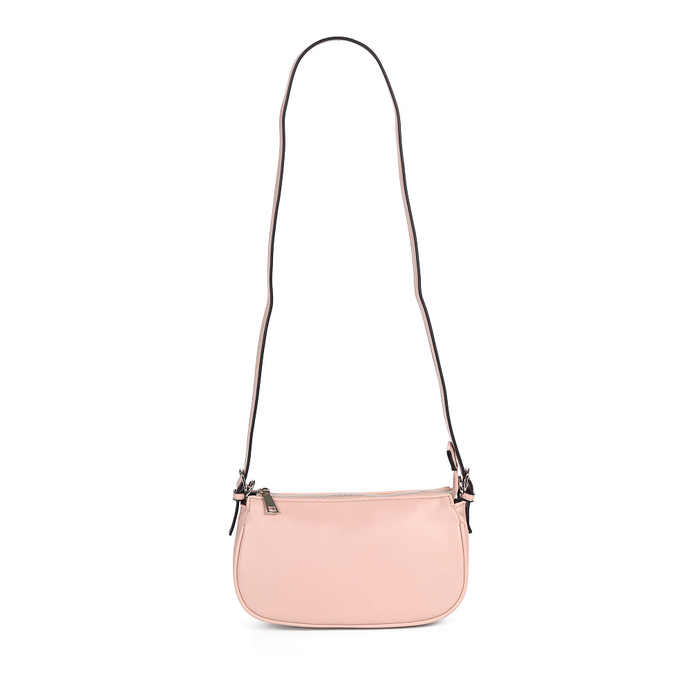 Бежевая сумка мессенджер из экокожи с декоративной цепью KEDDO