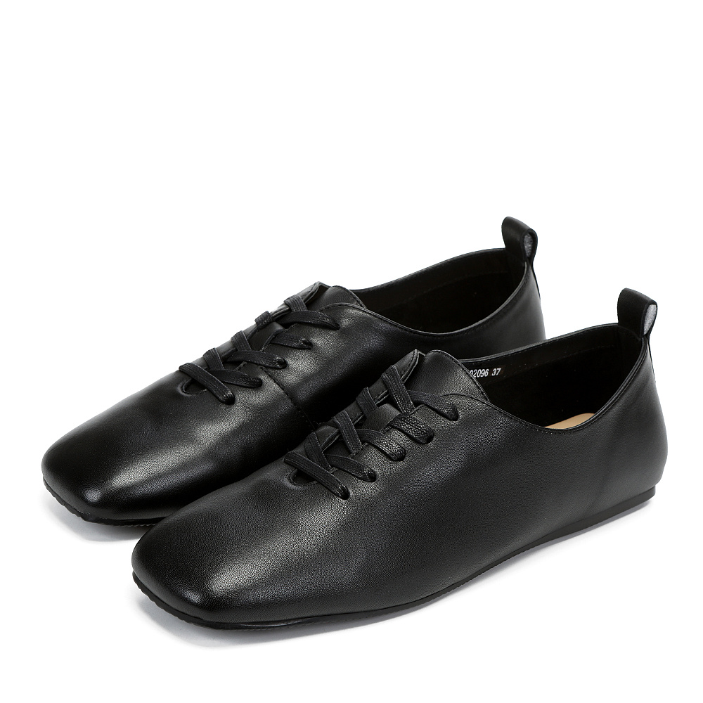 Черные полуботинки из кожи Respect