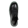 Черные ботинки из кожи на контрастной подошве
