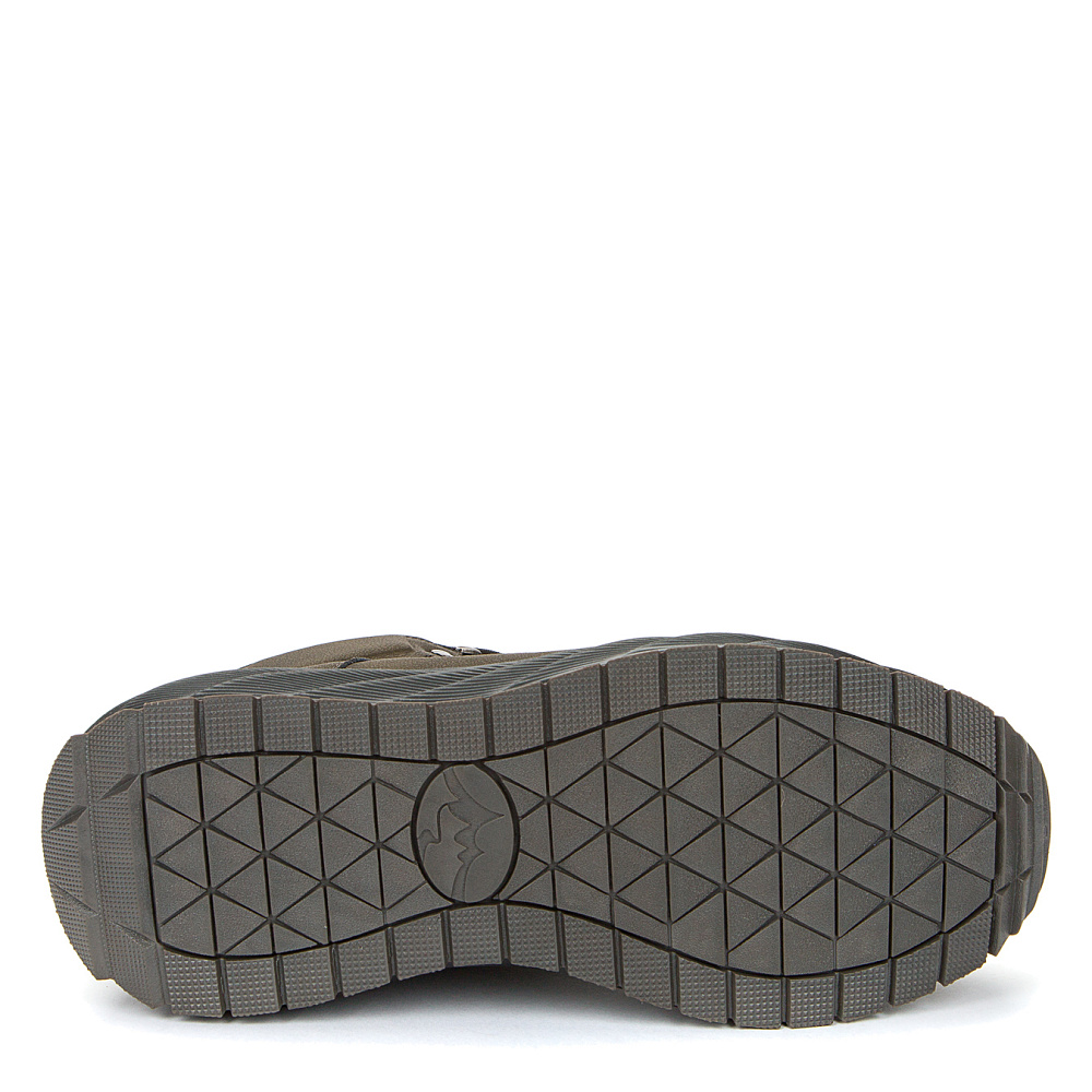 Утепленные ботинки из кожи цвета хаки GRUNBERG