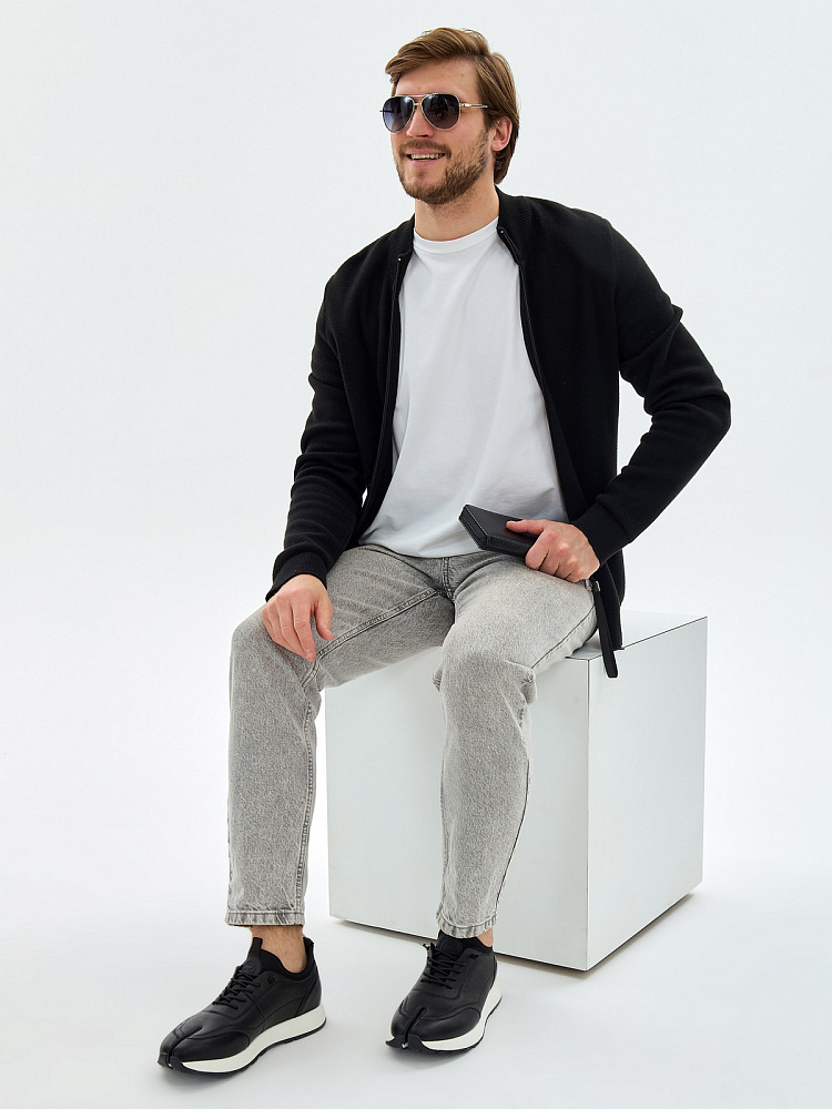 Белые кроссовки из гладкой кожи RSP LAB