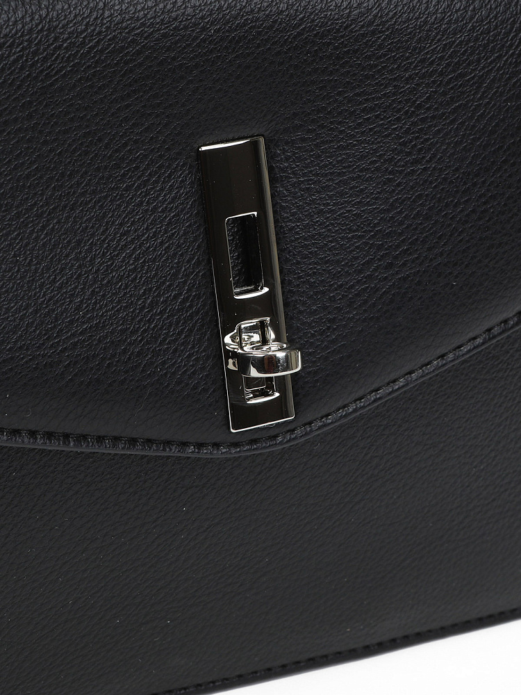 Черная сумка мессенджер из экокожи Respect