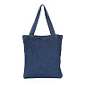 Голубая пляжная сумка из хлопка с принтом