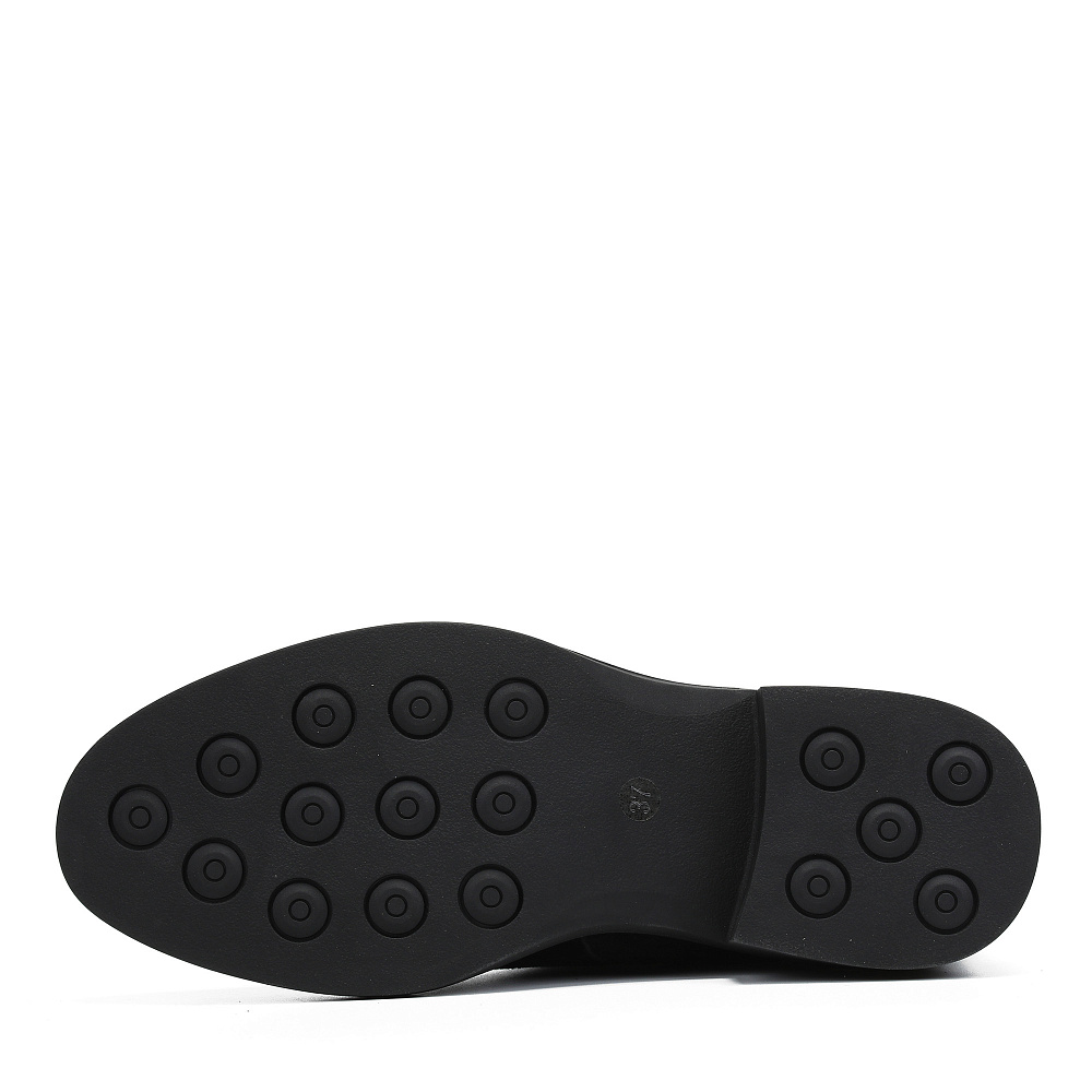 Черные утепленные ботфорты из велюра RESPECT PREMIUM