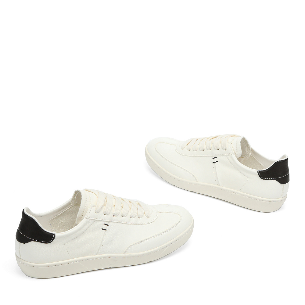 Белые кеды из гладкой кожи RSP LAB