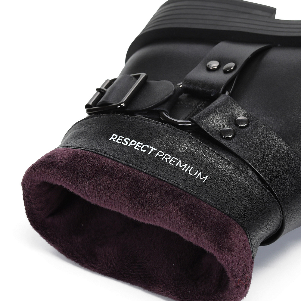 Черные полусапоги из кожи RESPECT PREMIUM