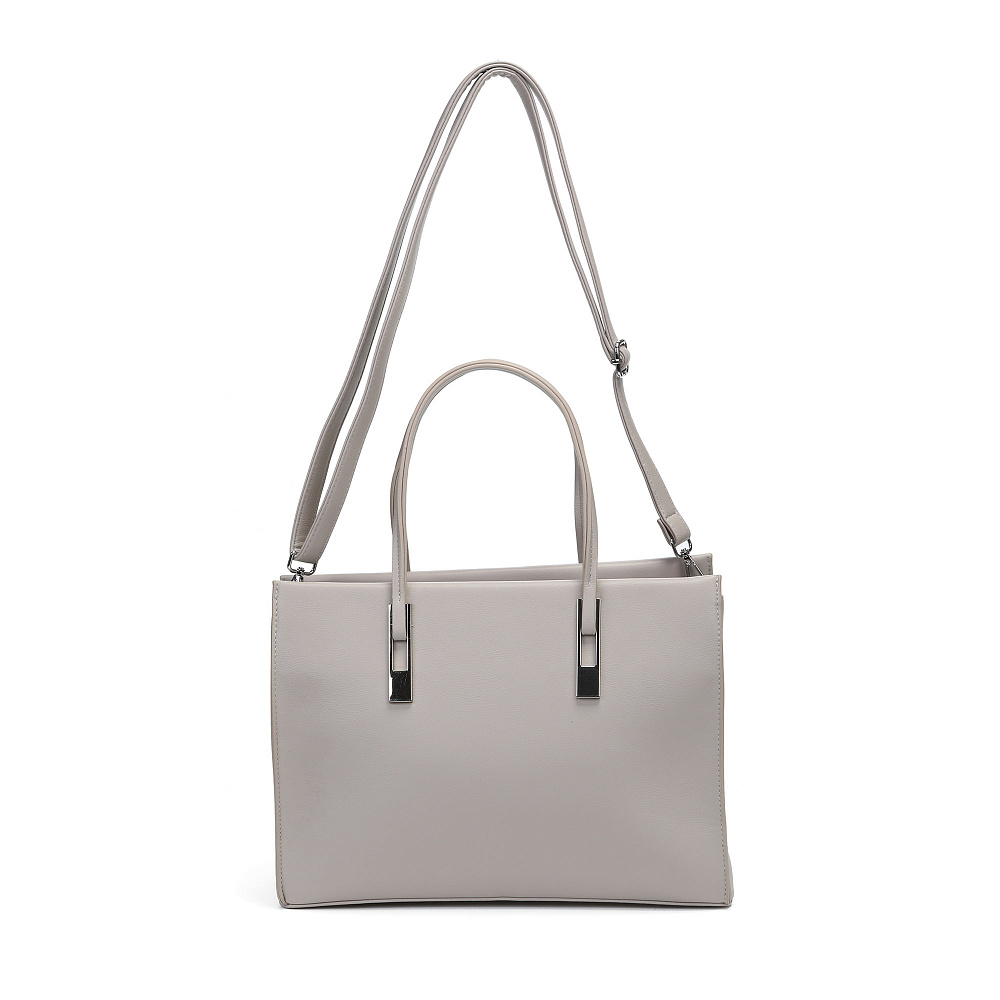 Бежевая сумка тоут из экокожи Respect