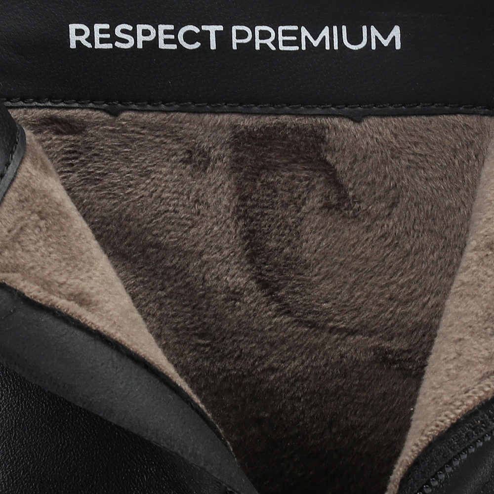 Черные ботильоны из кожи RESPECT PREMIUM