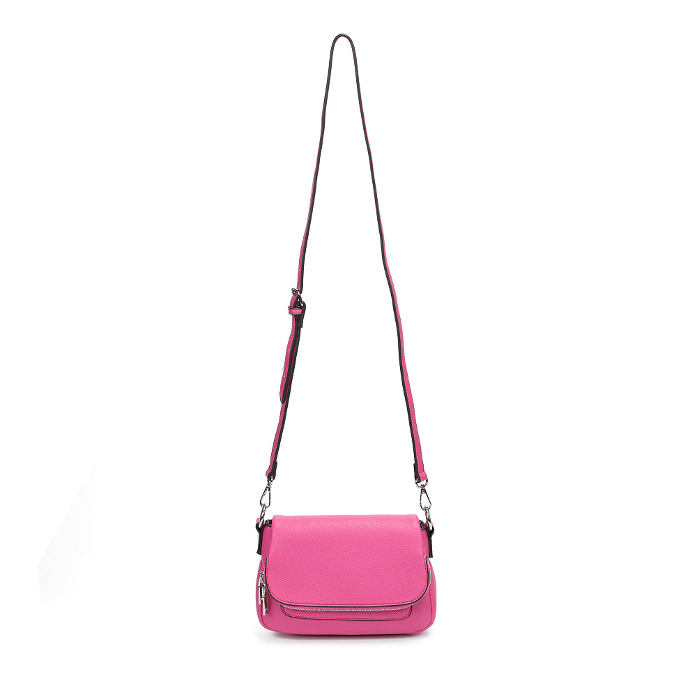 Розовая сумка-багет из экокожи Respect