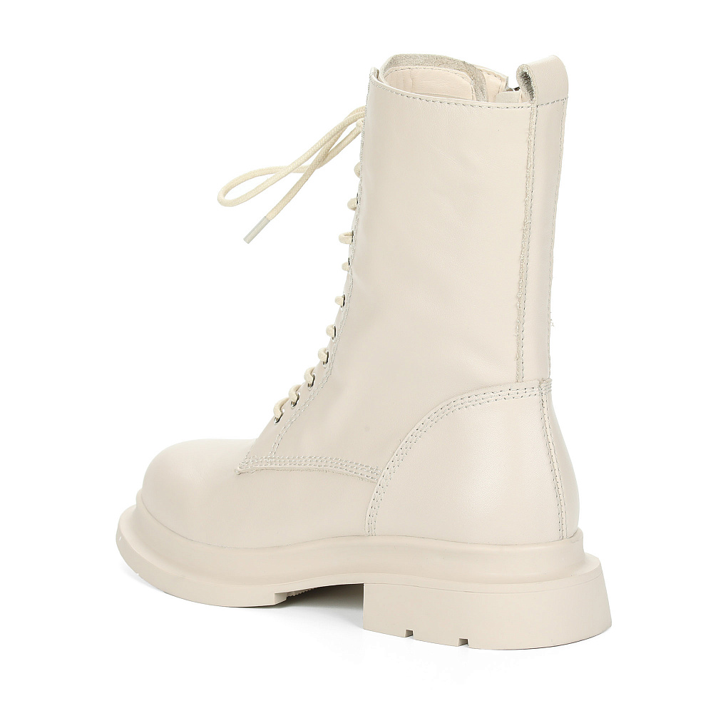 Бежевые ботинки из гладкой кожи Respect